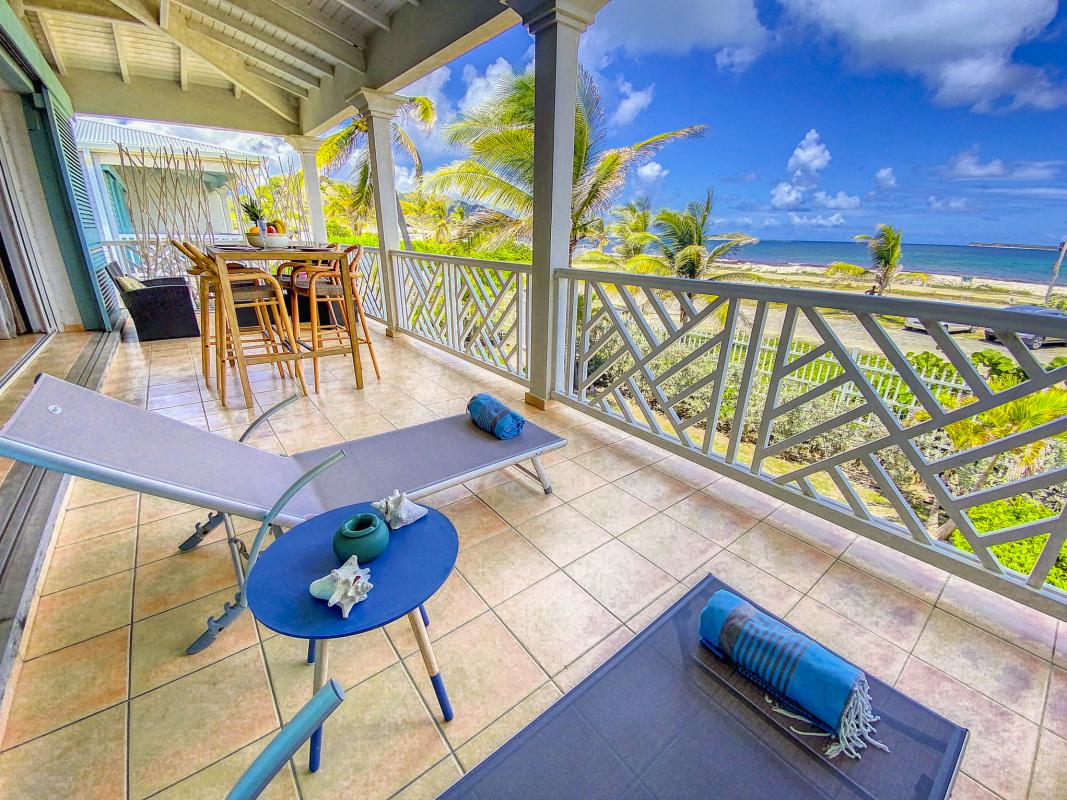 A louer appartement Front de mer BO Saint Martin-terrasse-4